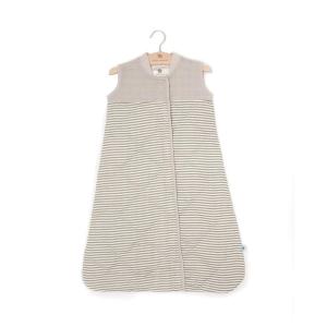 imageLittle Unicorn 06 Month Quilted Sleep Sack 26 TOG  Soft ampamp Breathable Muslin Cotton for safer sleep  2 way zipper PlanetaryGrey Stripe