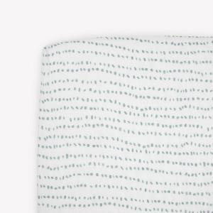 imageLittle Unicorn Premium Crib Sheet  Breathable ampamp SuperSoft Muslin Fabric Watercolor RosesStone Stripe
