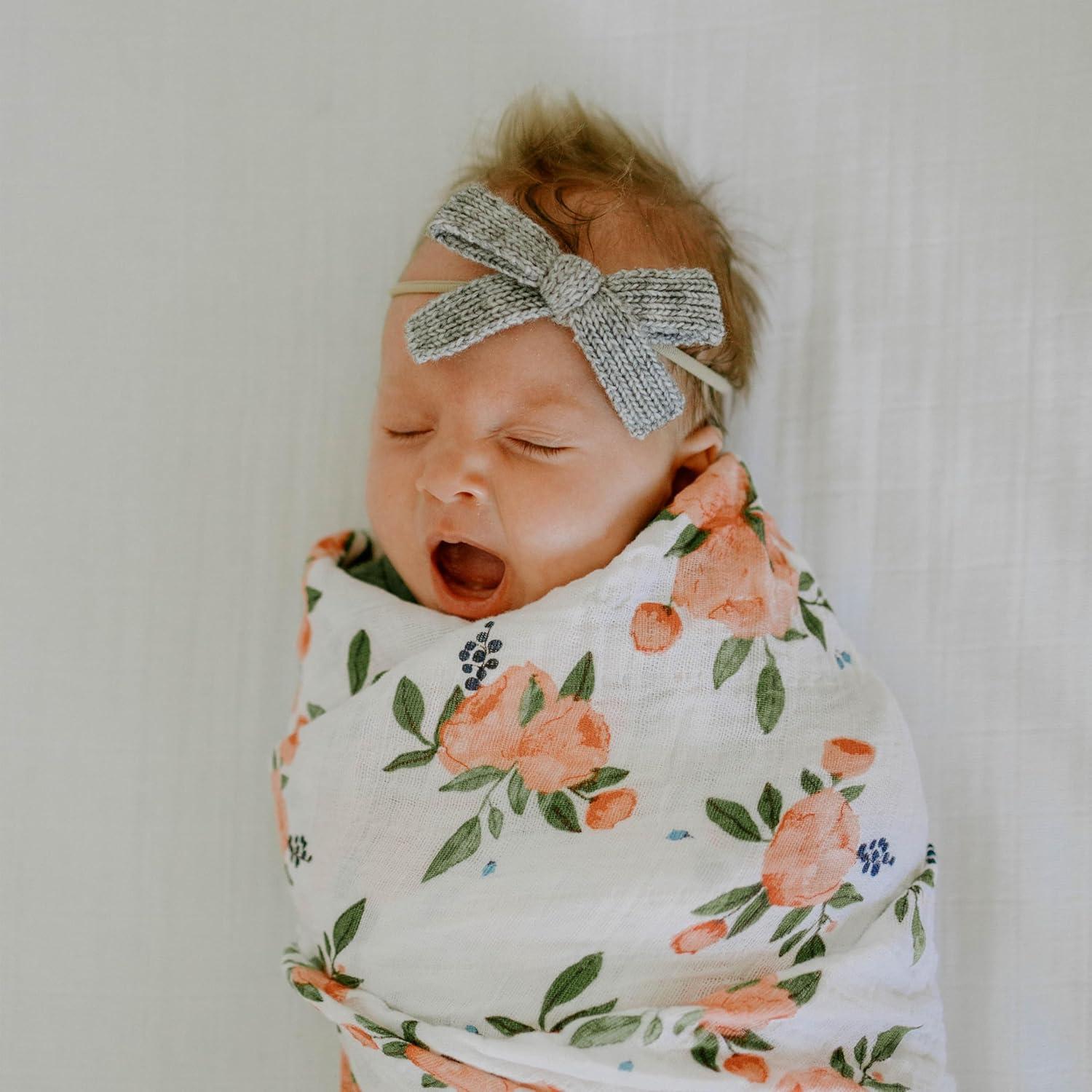 imageLittle Unicorn Premium Cotton Swaddle Baby Blanket  Breathable Fabric  for swaddling Play Nursing ampamp More Shooting StarsWatercolor Roses