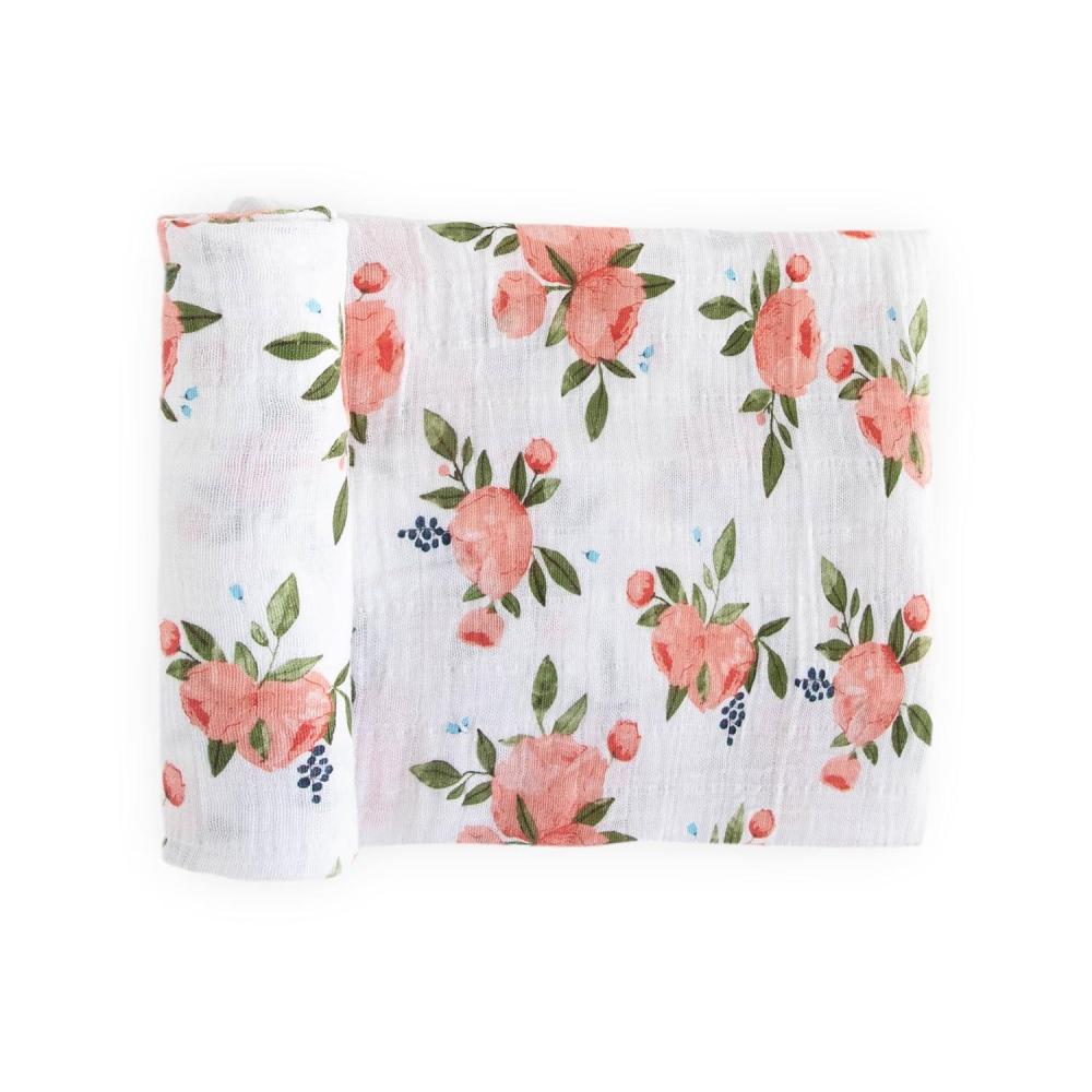 imageLittle Unicorn Premium Cotton Swaddle Baby Blanket  Breathable Fabric  for swaddling Play Nursing ampamp More Shooting StarsWatercolor Roses