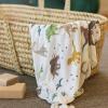 imageLittle Unicorn Large Stretch Knit Swaddle Blanket 2 Pack Super Soft with Optimal Stretch for swaddling  Giftable Set Dino PalsDino Pals