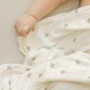 imageLittle Unicorn Large Stretch Knit Swaddle Blanket 2 Pack Super Soft with Optimal Stretch for swaddling  Giftable Set Dino PalsGrey Cross