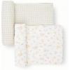 imageLittle Unicorn Large Stretch Knit Swaddle Blanket 2 Pack Super Soft with Optimal Stretch for swaddling  Giftable Set Dino PalsRainbows
