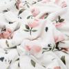 imageLittle Unicorn Large Stretch Knit Swaddle Blanket 2 Pack Super Soft with Optimal Stretch for swaddling  Giftable Set Dino PalsWatercolor Rose