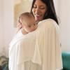 imageLittle Unicorn Large Stretch Knit Swaddle Blanket 2 Pack Super Soft with Optimal Stretch for swaddling  Giftable Set Dino PalsWhite