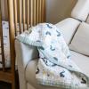 imageLittle Unicorn Newborn Receiving Quilt  Ultra Soft MultiLayered Muslin Fabric  Gift for Newborns ampamp onThego BisonPeacock