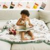 imageLittle Unicorn Newborn Receiving Quilt  Ultra Soft MultiLayered Muslin Fabric  Gift for Newborns ampamp onThego BisonSnow Day