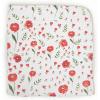 imageLittle Unicorn Newborn Receiving Quilt  Ultra Soft MultiLayered Muslin Fabric  Gift for Newborns ampamp onThego BisonWhite with Red and Orange flowers