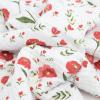 imageLittle Unicorn Newborn Receiving Quilt  Ultra Soft MultiLayered Muslin Fabric  Gift for Newborns ampamp onThego BisonWhite with Red and Orange flowers
