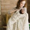 imageLittle Unicorn Premium Cotton Swaddle Baby Blanket  Breathable Fabric  for swaddling Play Nursing ampamp More Shooting StarsAdobe Checker
