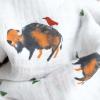 imageLittle Unicorn Premium Cotton Swaddle Baby Blanket  Breathable Fabric  for swaddling Play Nursing ampamp More Shooting StarsBison