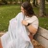 imageLittle Unicorn Premium Cotton Swaddle Baby Blanket  Breathable Fabric  for swaddling Play Nursing ampamp More Shooting StarsBlue Rainbow