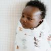 imageLittle Unicorn Premium Cotton Swaddle Baby Blanket  Breathable Fabric  for swaddling Play Nursing ampamp More Shooting StarsFarmyard