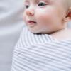imageLittle Unicorn Premium Cotton Swaddle Baby Blanket  Breathable Fabric  for swaddling Play Nursing ampamp More Shooting StarsGrey Stripe