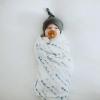 imageLittle Unicorn Premium Cotton Swaddle Baby Blanket  Breathable Fabric  for swaddling Play Nursing ampamp More Shooting StarsHigh Tide