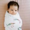 imageLittle Unicorn Premium Cotton Swaddle Baby Blanket  Breathable Fabric  for swaddling Play Nursing ampamp More Shooting StarsMermaids