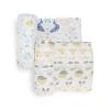 imageLittle Unicorn Premium Cotton Swaddle Baby Blanket  Breathable Fabric  for swaddling Play Nursing ampamp More Shooting StarsPeacock