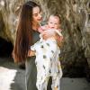 imageLittle Unicorn Premium Cotton Swaddle Baby Blanket  Breathable Fabric  for swaddling Play Nursing ampamp More Shooting StarsPink