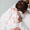 imageLittle Unicorn Premium Cotton Swaddle Baby Blanket  Breathable Fabric  for swaddling Play Nursing ampamp More Shooting StarsPink