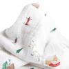 imageLittle Unicorn Premium Cotton Swaddle Baby Blanket  Breathable Fabric  for swaddling Play Nursing ampamp More Shooting StarsPowder Party