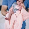 imageLittle Unicorn Premium Cotton Swaddle Baby Blanket  Breathable Fabric  for swaddling Play Nursing ampamp More Shooting StarsRose Petal