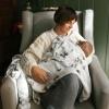 imageLittle Unicorn Premium Cotton Swaddle Baby Blanket  Breathable Fabric  for swaddling Play Nursing ampamp More Shooting StarsSnow Day