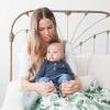 imageLittle Unicorn Premium Cotton Swaddle Baby Blanket  Breathable Fabric  for swaddling Play Nursing ampamp More Shooting StarsTropical Leaf