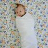 imageLittle Unicorn Premium Cotton Swaddle Baby Blanket  Breathable Fabric  for swaddling Play Nursing ampamp More Shooting StarsWhite