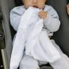imageLittle Unicorn Security Blankets 3 Pack  100 Cotton Muslin with Satin Border Super Soft and Breathable  Baby Infant Toddler  Lovey for Boys and Girls  White