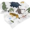 imageLittle Unicorn Security Blankets 3 Pack  100 Cotton Muslin with Satin Border Super Soft and Breathable  Baby Infant Toddler  Lovey for Boys and Girls  Dino Friends