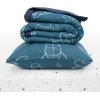 imageLittle Unicorn Toddler Bedding 3Piece Set  Super Soft ampamp Breathable Muslin Fabric  for Convertible Cribs ampamp Toddler Beds WhalesBlast Off