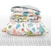 imageLittle Unicorn Toddler Bedding 3Piece Set  Super Soft ampamp Breathable Muslin Fabric  for Convertible Cribs ampamp Toddler Beds WhalesBoho Dino