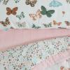 imageLittle Unicorn Toddler Bedding 3Piece Set  Super Soft ampamp Breathable Muslin Fabric  for Convertible Cribs ampamp Toddler Beds WhalesButterflies