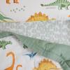 imageLittle Unicorn Toddler Bedding 3Piece Set  Super Soft ampamp Breathable Muslin Fabric  for Convertible Cribs ampamp Toddler Beds WhalesDino Names