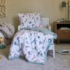 imageLittle Unicorn Toddler Bedding 3Piece Set  Super Soft ampamp Breathable Muslin Fabric  for Convertible Cribs ampamp Toddler Beds WhalesMermaid Party