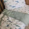 imageLittle Unicorn Toddler Bedding 3Piece Set  Super Soft ampamp Breathable Muslin Fabric  for Convertible Cribs ampamp Toddler Beds WhalesWhales