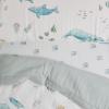 imageLittle Unicorn Toddler Bedding 3Piece Set  Super Soft ampamp Breathable Muslin Fabric  for Convertible Cribs ampamp Toddler Beds WhalesWhales