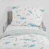 imageLittle Unicorn Toddler Bedding 3Piece Set  Super Soft ampamp Breathable Muslin Fabric  for Convertible Cribs ampamp Toddler Beds WhalesWhales