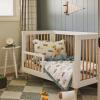 imageLittle Unicorn Toddler Bedding 3Piece Set  Super Soft ampamp Breathable Muslin Fabric  for Convertible Cribs ampamp Toddler Beds WhalesWork Trucks