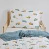 imageLittle Unicorn Toddler Bedding 3Piece Set  Super Soft ampamp Breathable Muslin Fabric  for Convertible Cribs ampamp Toddler Beds WhalesWork Trucks