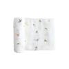 imageLittle Unicorn Gone Fishing Deluxe Swaddle Single 100 Rayon Muslin from Bamboo Super Soft Newborns and Infants Large 47 x 47 Machine Washable