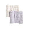 imageLittle Unicorn  Rainbow Gingham Deluxe Swaddle  Set of 2  100 Rayon Muslin from Bamboo  Super Soft  Newborns and Infants  Large 47 x 47  Machine WashableRainbow Gingham Set