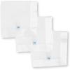 imageLittle Unicorn Security Blankets 3 Pack  100 Cotton Muslin with Satin Border Super Soft and Breathable  Baby Infant Toddler  Lovey for Boys and Girls  White