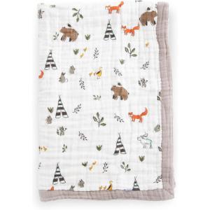 imageLittle Unicorn Newborn Receiving Quilt  Ultra Soft MultiLayered Muslin Fabric  Gift for Newborns ampamp onThego BisonForest Friends