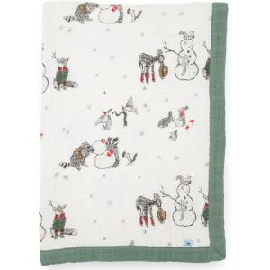 imageLittle Unicorn Newborn Receiving Quilt  Ultra Soft MultiLayered Muslin Fabric  Gift for Newborns ampamp onThego BisonSnow Day