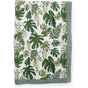 imageLittle Unicorn Newborn Receiving Quilt  Ultra Soft MultiLayered Muslin Fabric  Gift for Newborns ampamp onThego BisonTropical Leaf