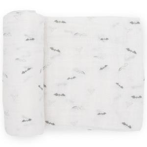 imageLittle Unicorn Premium Cotton Swaddle Baby Blanket  Breathable Fabric  for swaddling Play Nursing ampamp More Shooting StarsBats
