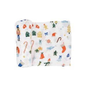imageLittle Unicorn Premium Cotton Swaddle Baby Blanket  Breathable Fabric  for swaddling Play Nursing ampamp More Shooting StarsChristmas Time