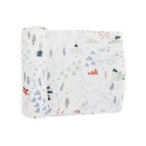 imageLittle Unicorn Premium Cotton Swaddle Baby Blanket  Breathable Fabric  for swaddling Play Nursing ampamp More Shooting StarsDragon Days