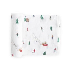 imageLittle Unicorn Premium Cotton Swaddle Baby Blanket  Breathable Fabric  for swaddling Play Nursing ampamp More Shooting StarsPowder Party